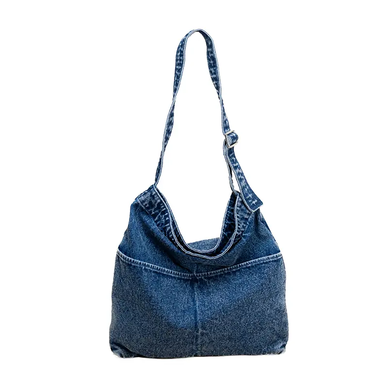 Qadın Denim Canvas Çiyin Çantası